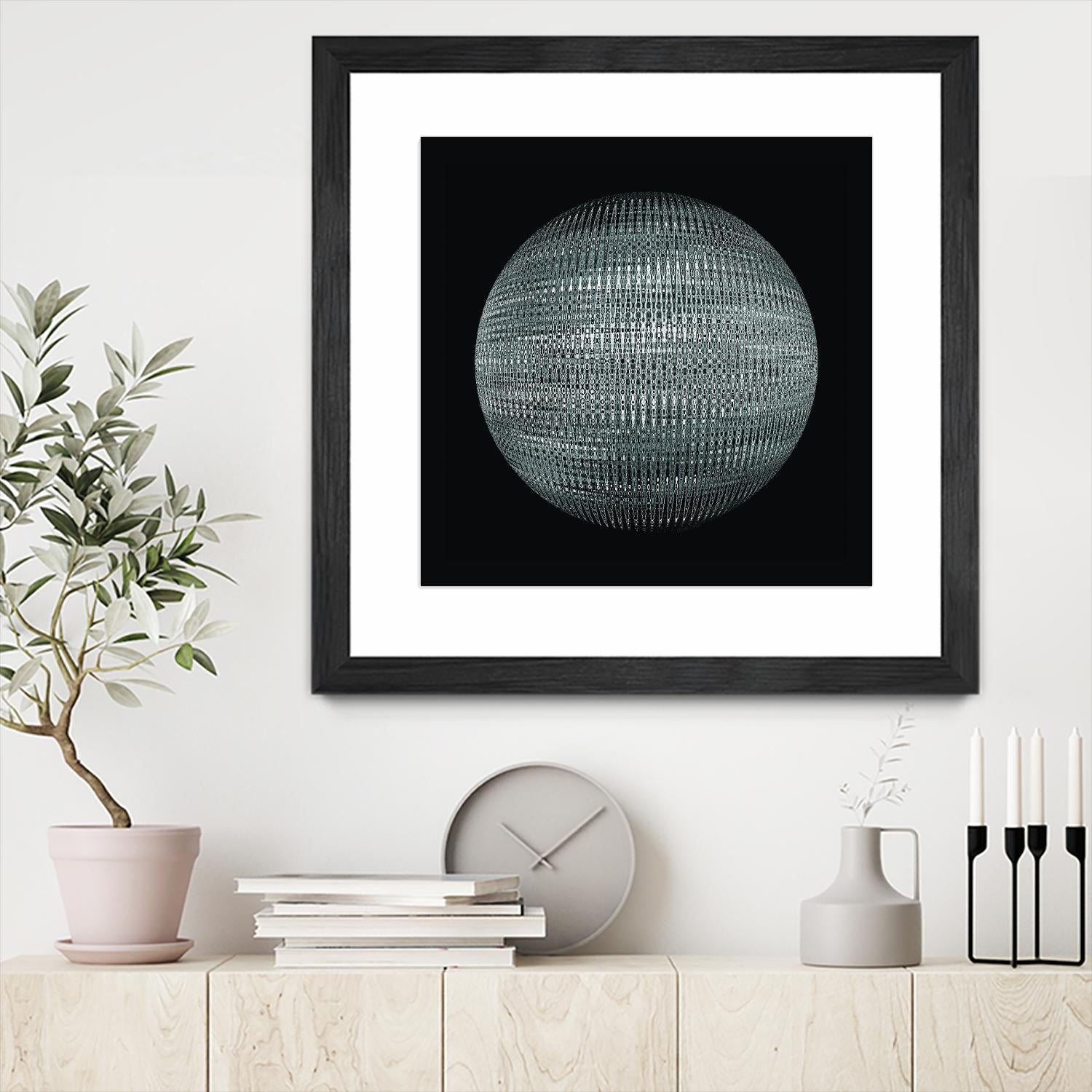 ORB - fond noir by Celine Cimon on GIANT ART - black abstract canadian