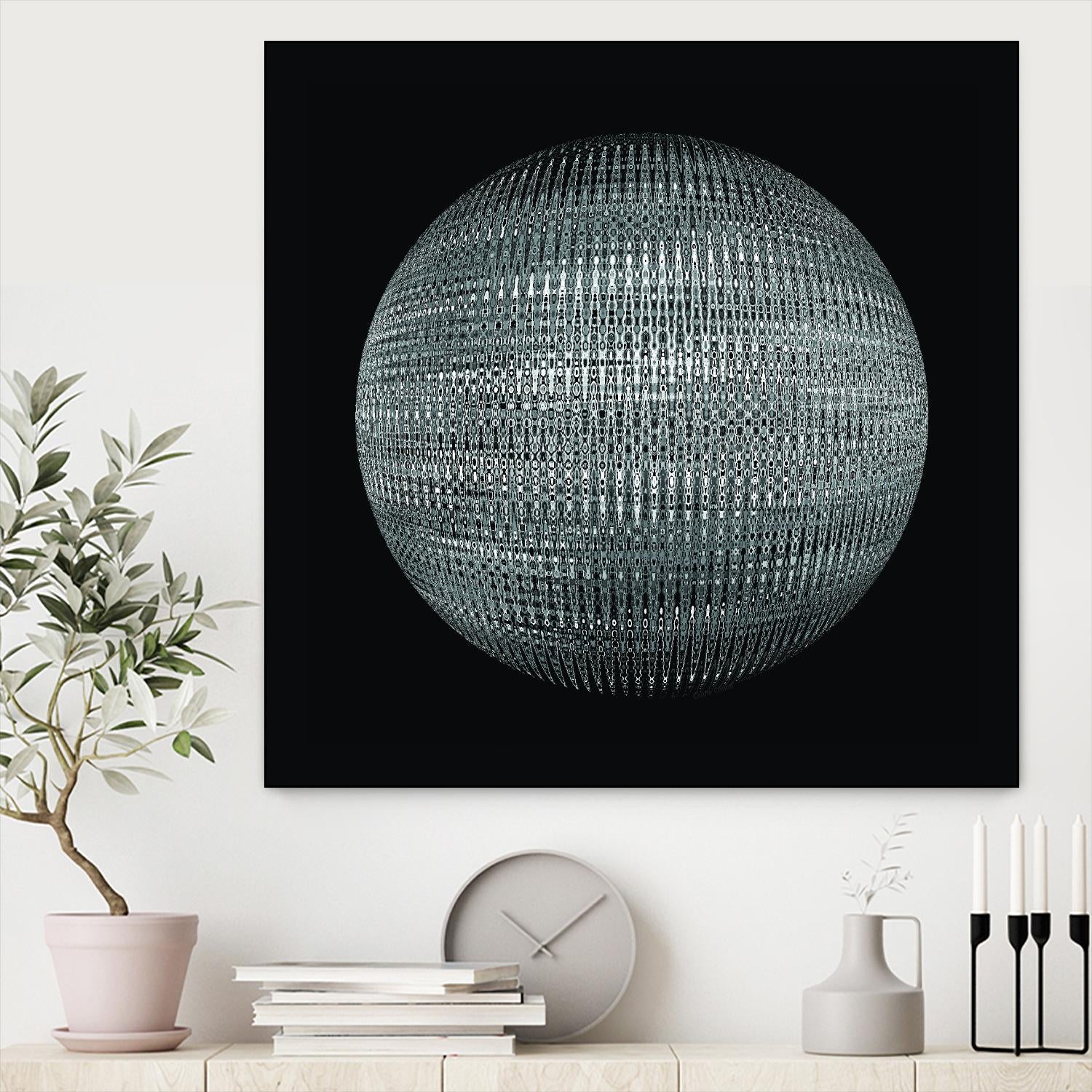ORB - fond noir by Celine Cimon on GIANT ART - black abstract canadian