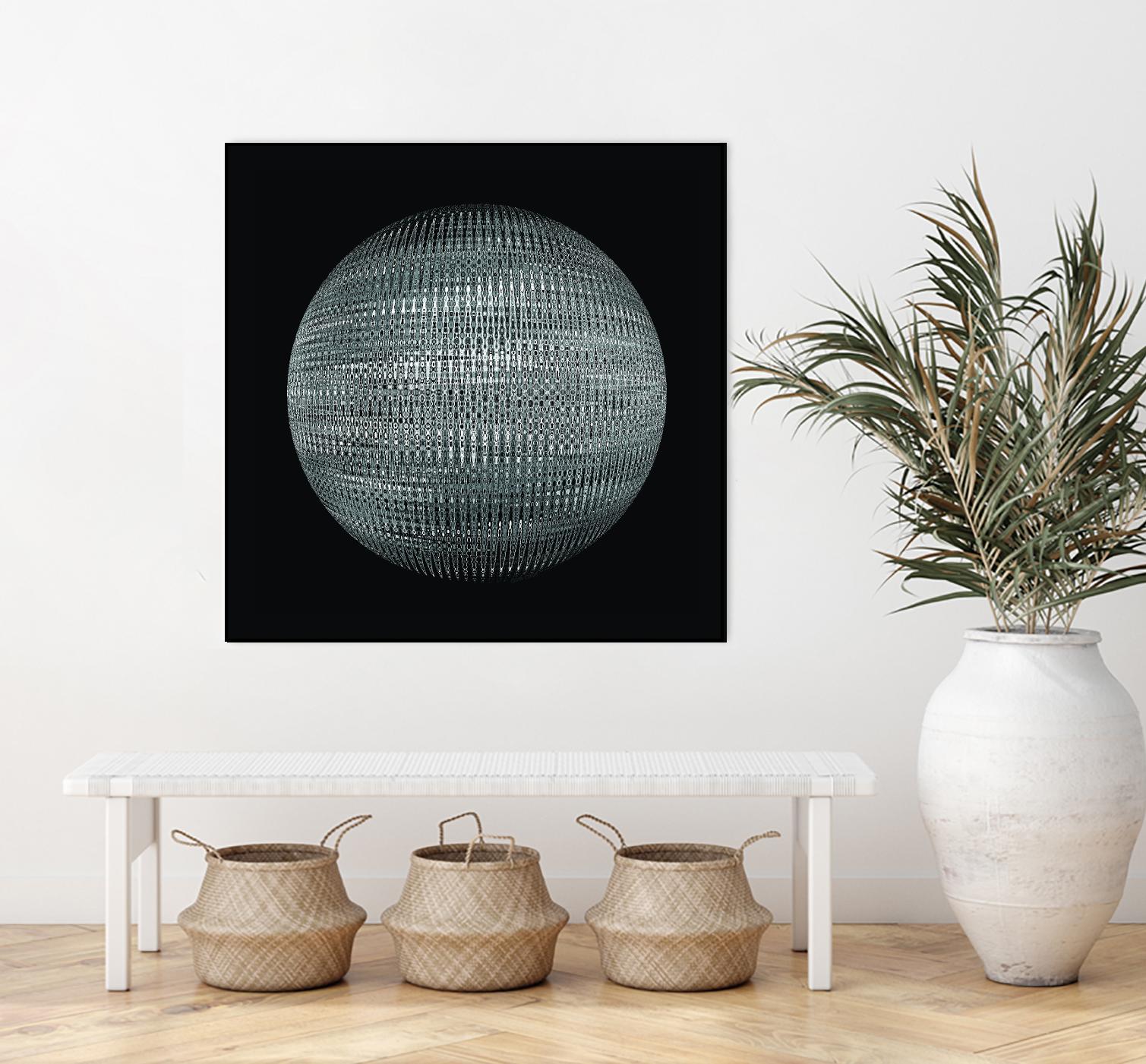 ORB - fond noir by Celine Cimon on GIANT ART - black abstract canadian