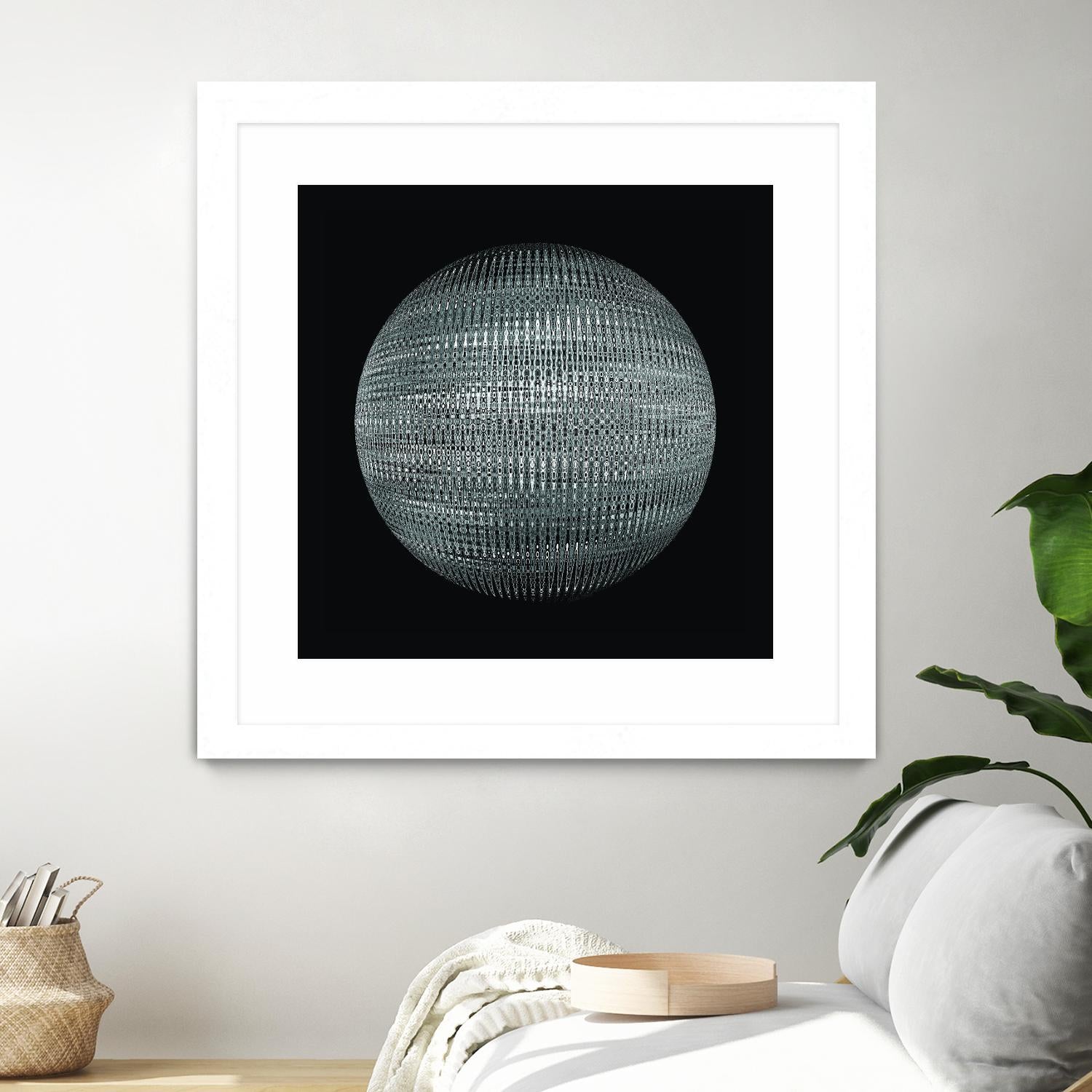 ORB - fond noir by Celine Cimon on GIANT ART - black abstract canadian