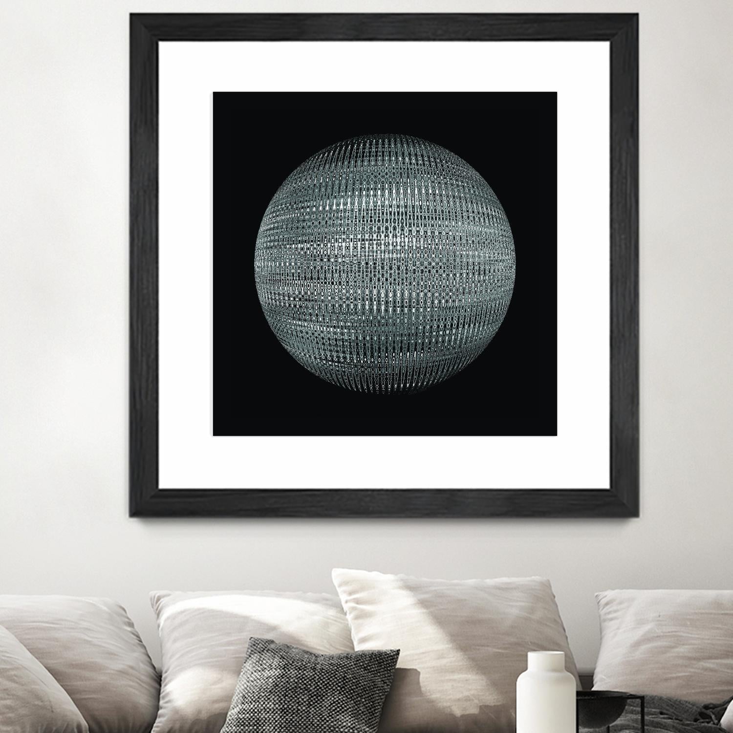 ORB - fond noir by Celine Cimon on GIANT ART - black abstract canadian