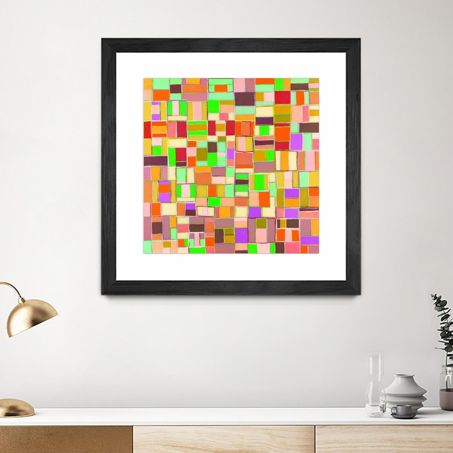 INTERPLAY - jaune by Celine Cimon on GIANT ART - yellow abstract canadian