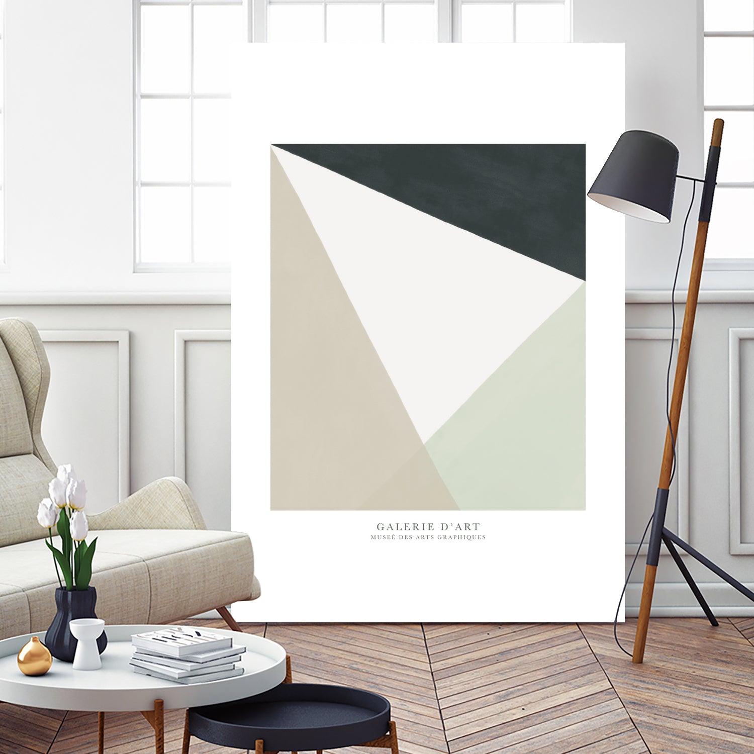 Art Graphique I by M Studio on GIANT ART - beige scandinavian