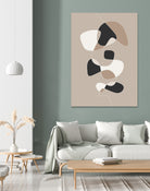 Forms of Art III by M Studio on GIANT ART - beige scandinavian