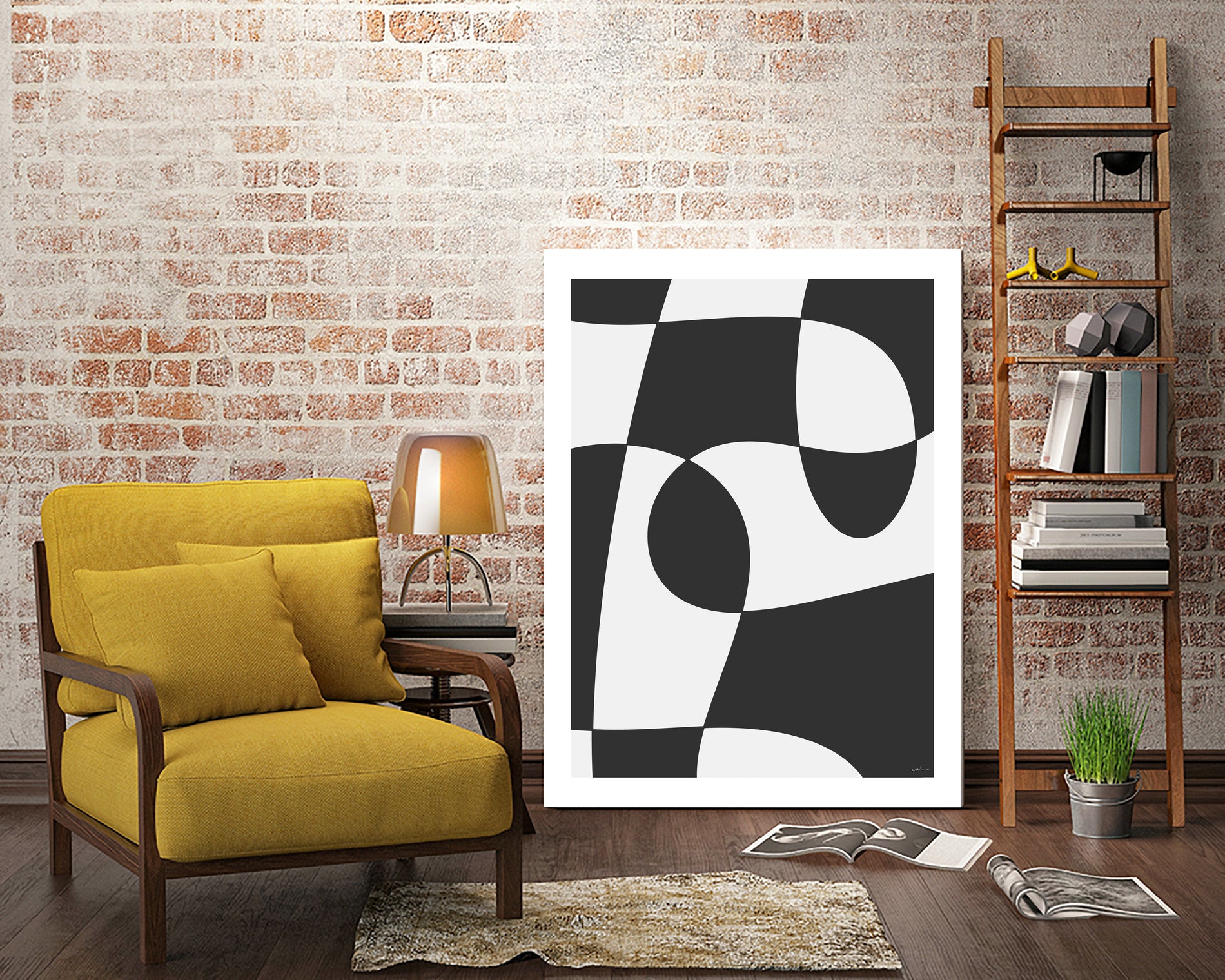 Forms of Art IV by M Studio on GIANT ART - black and white