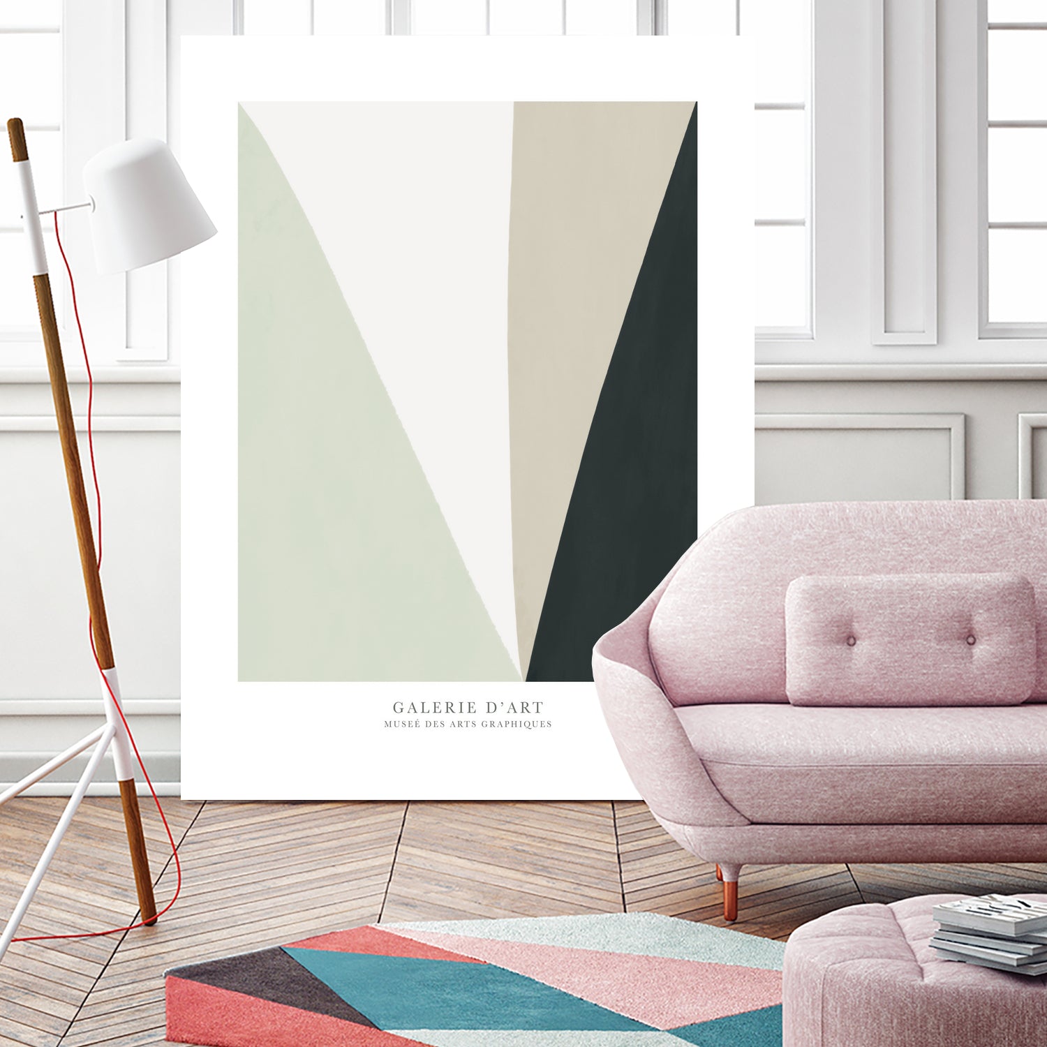 Art Graphique II by M studio on GIANT ART - beige scandinavian