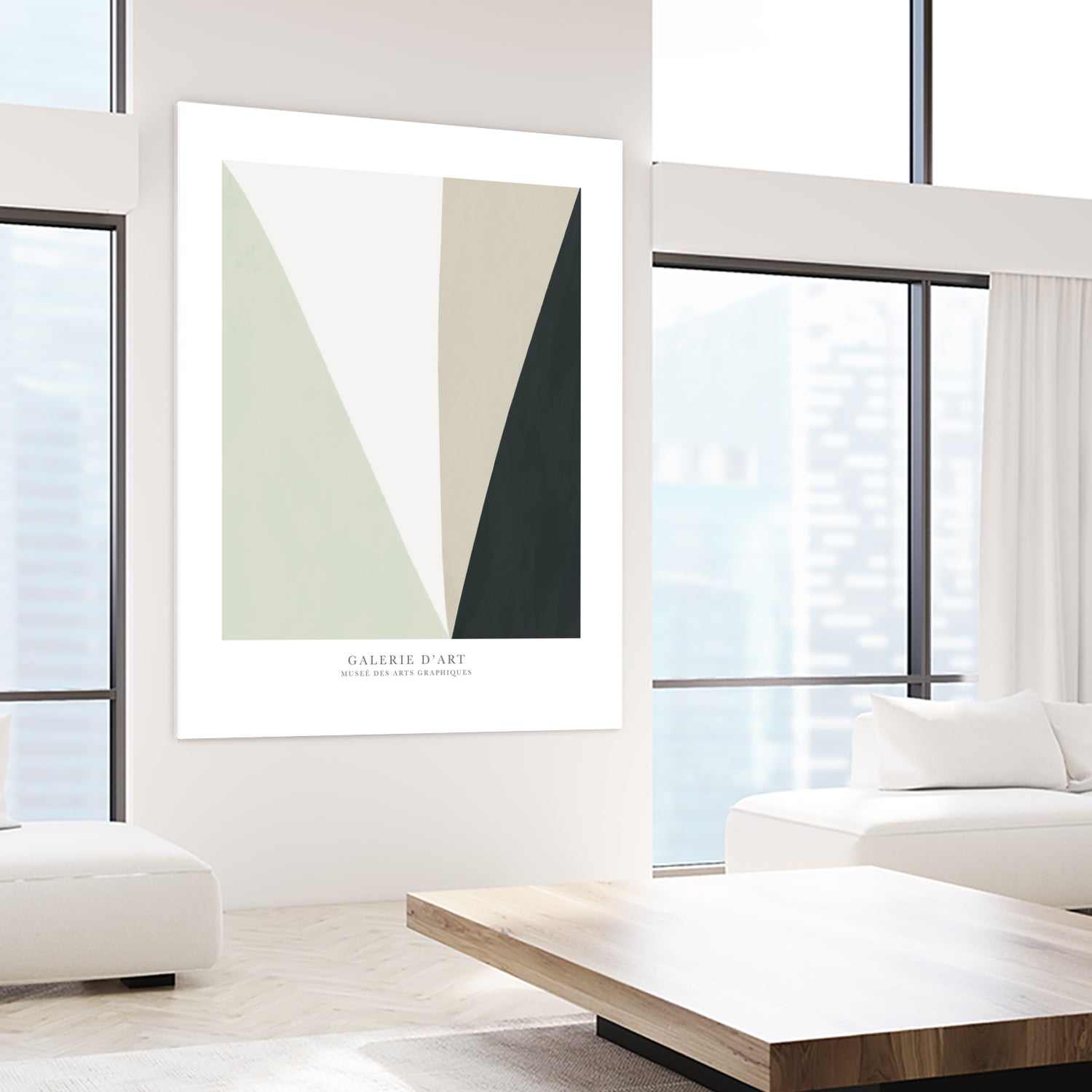 Art Graphique II by M studio on GIANT ART - beige scandinavian