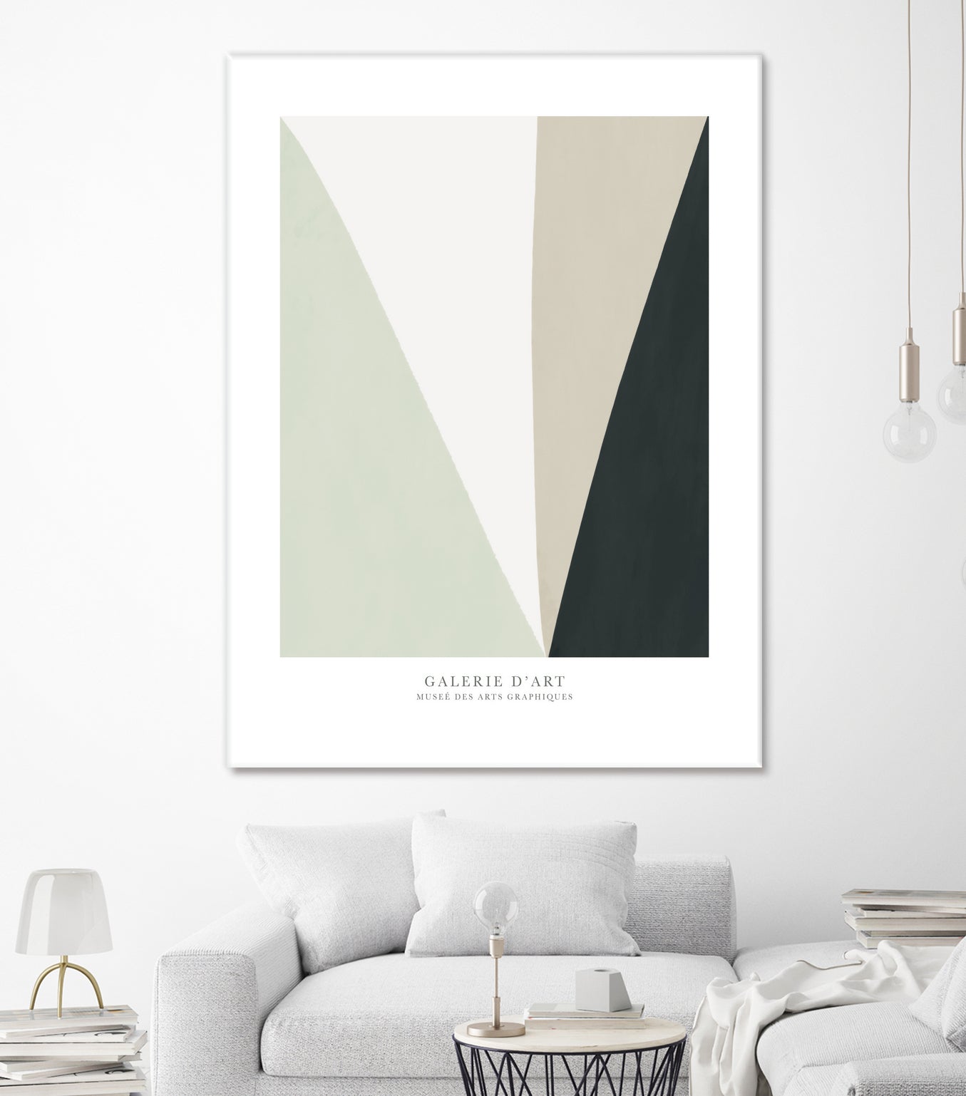 Art Graphique II by M studio on GIANT ART - beige scandinavian