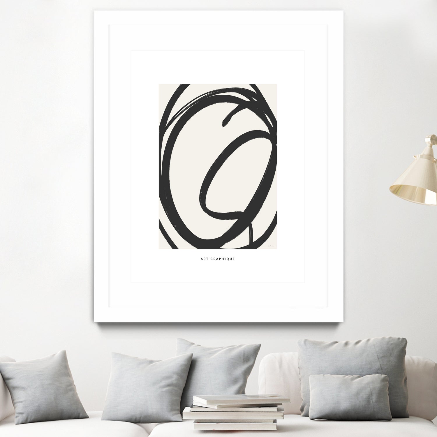 Circle I by M Studio on GIANT ART - black and white