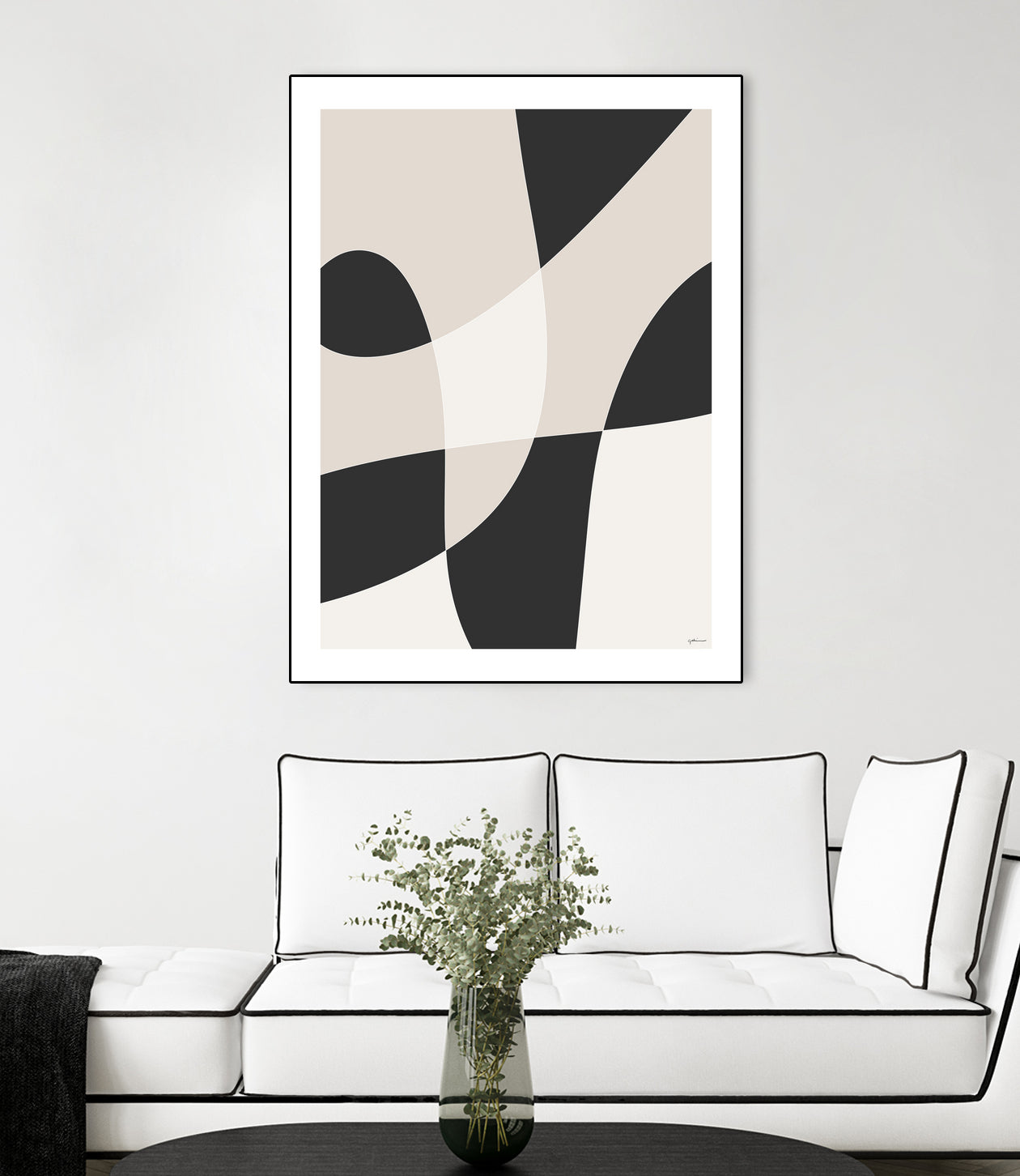 Art Graphique by M Studio on GIANT ART - beige