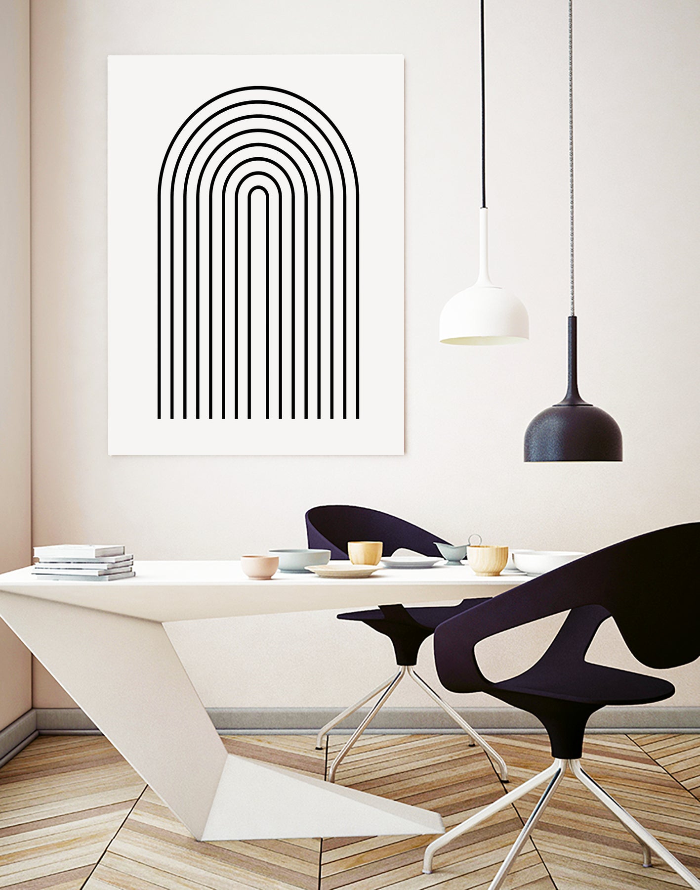 Modern Rainbow by M Studio on GIANT ART