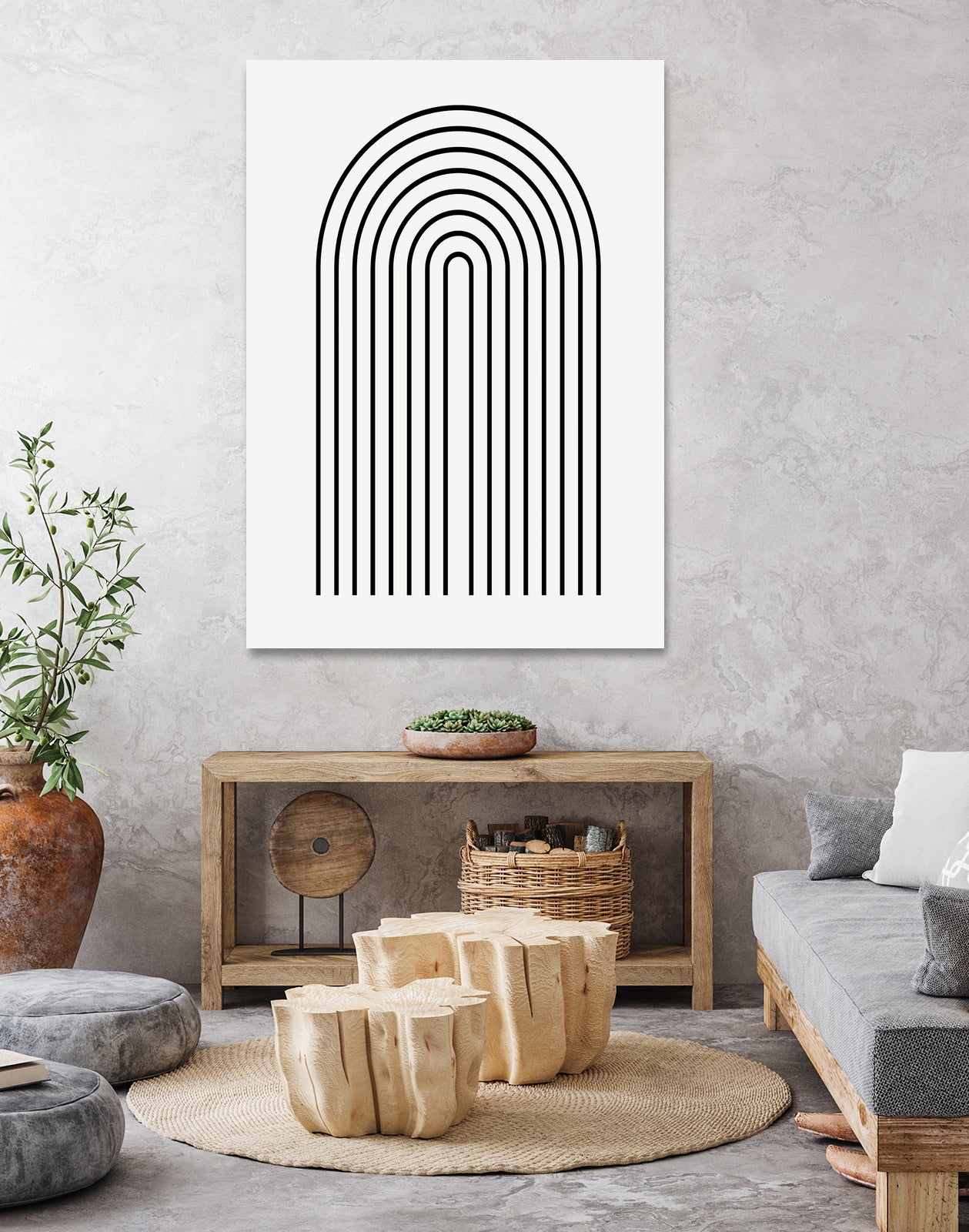 Modern Rainbow by M Studio on GIANT ART