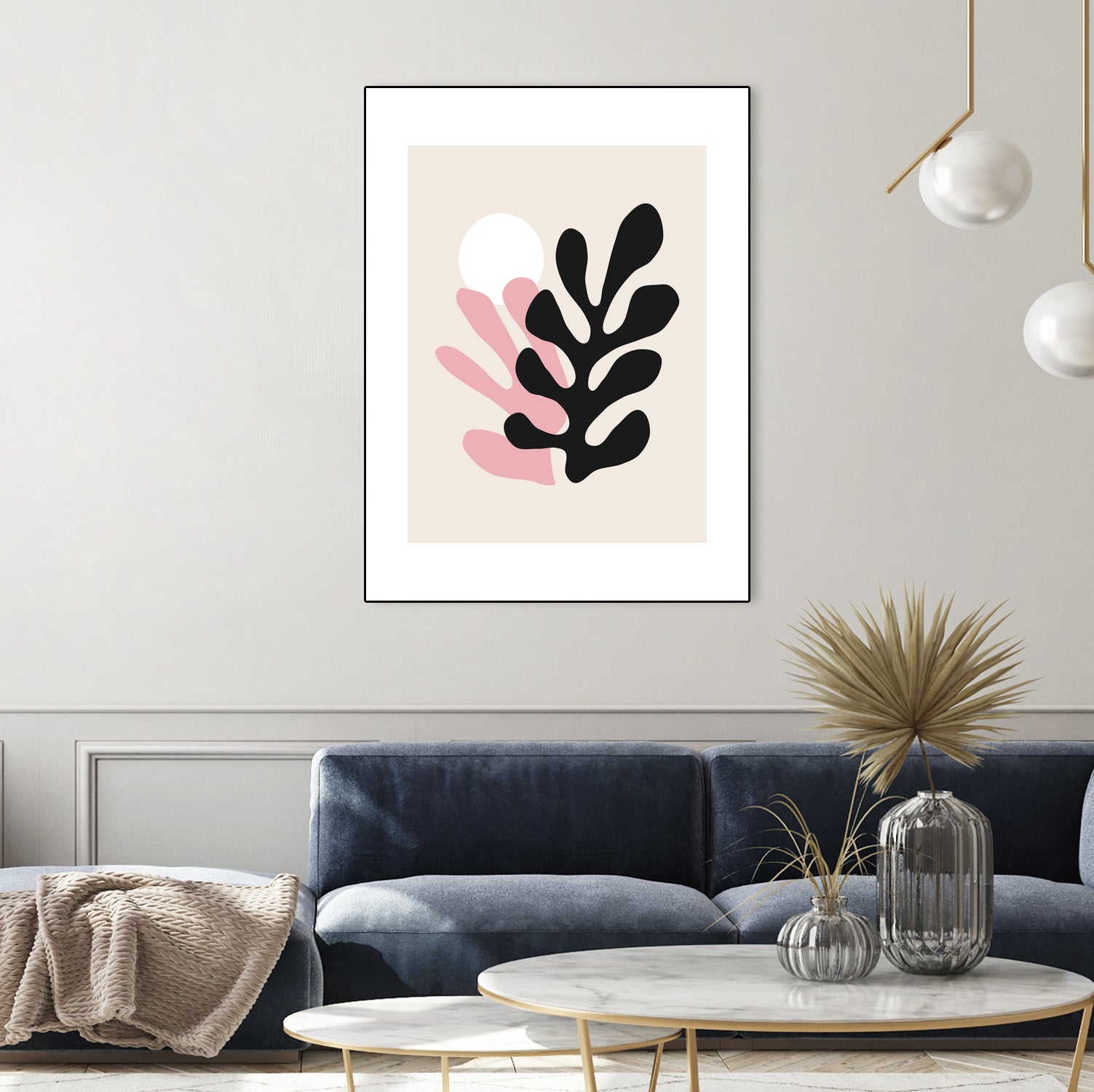Pink Cut Outs III by Clicart Studio on GIANT ART