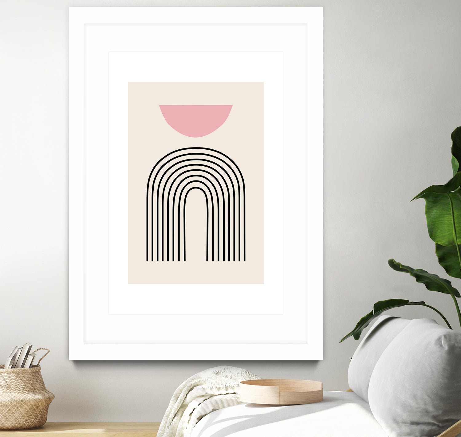 Pink Boho by M Studio on GIANT ART - beige scandinavian