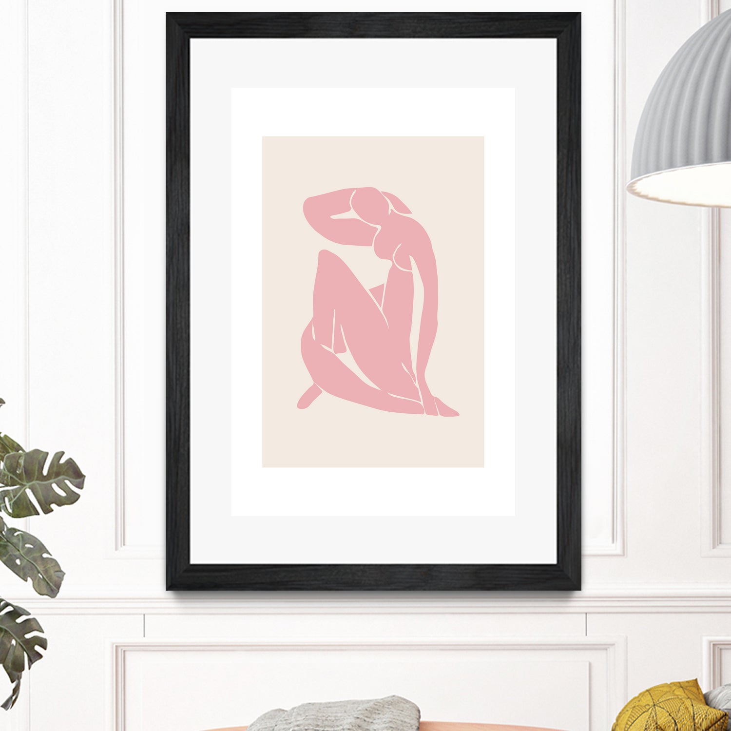 Nude Figure II by M Studio on GIANT ART - beige minimalist