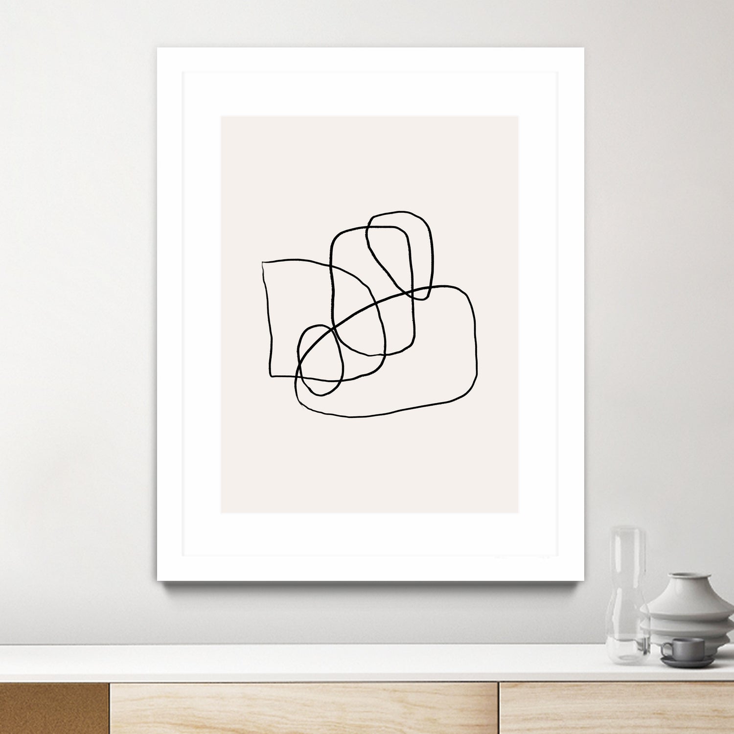 Simple lines by M Studio on GIANT ART - black linear