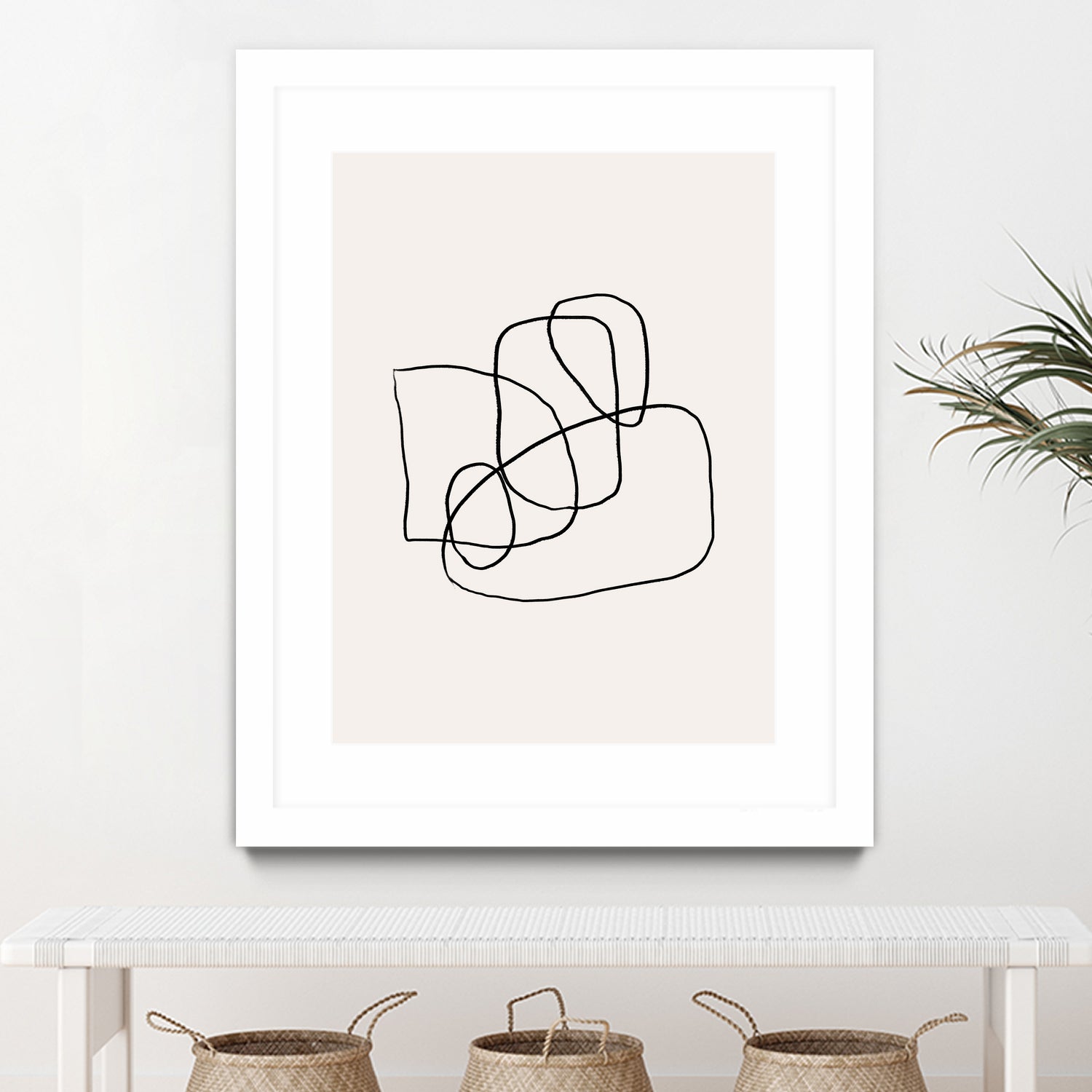Simple lines by M Studio on GIANT ART - black linear