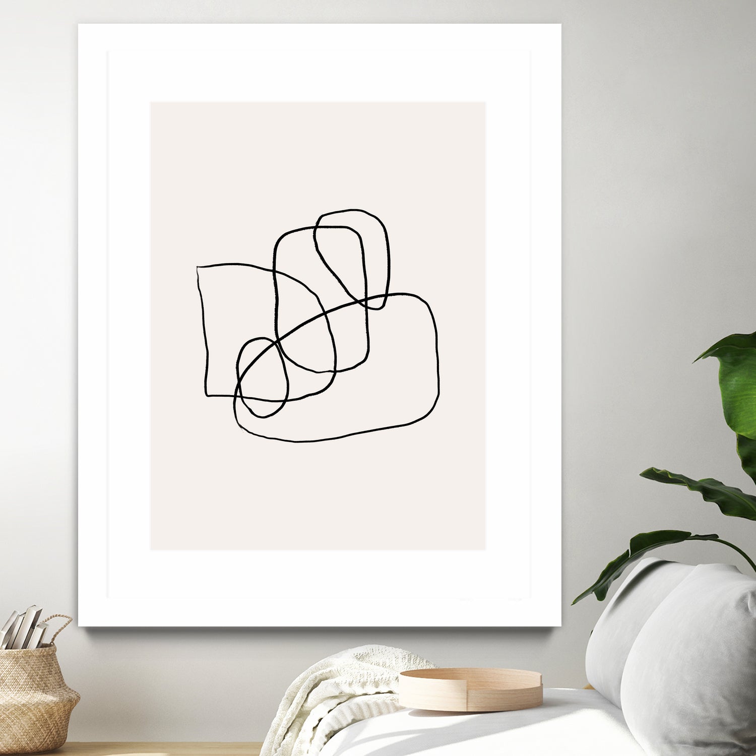 Simple lines by M Studio on GIANT ART - black linear