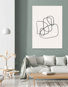 Simple lines by M Studio on GIANT ART - black linear
