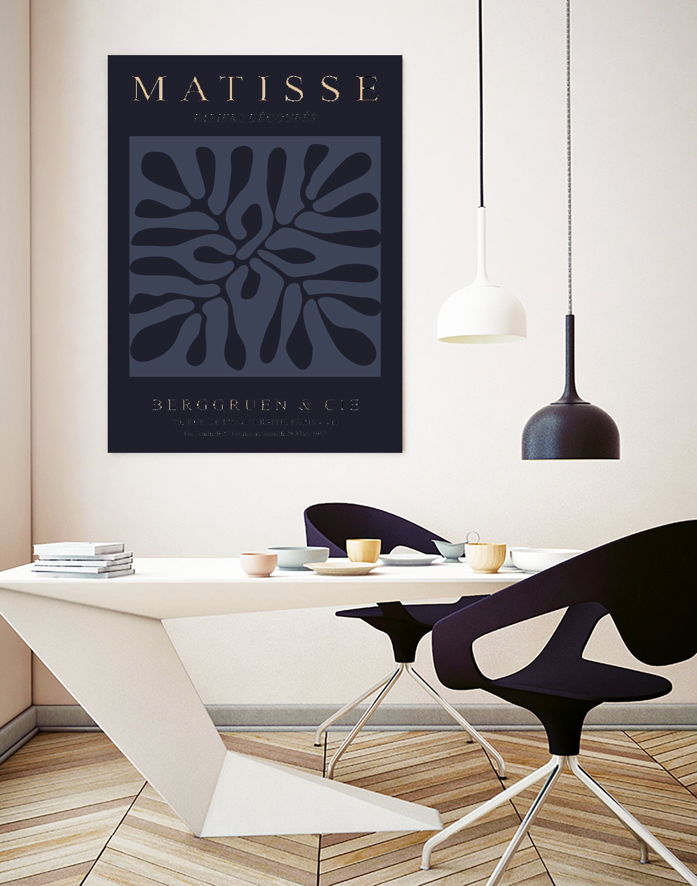 Beige Cut Outs II by M Studio on GIANT ART - beige mid century