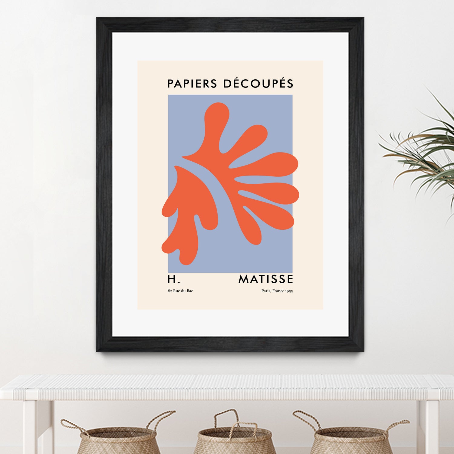Papiers Découpés VII by M Studio on GIANT ART - orange minimalist
