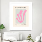 Papiers Découpés V by M Studio on GIANT ART - pink scandinavian