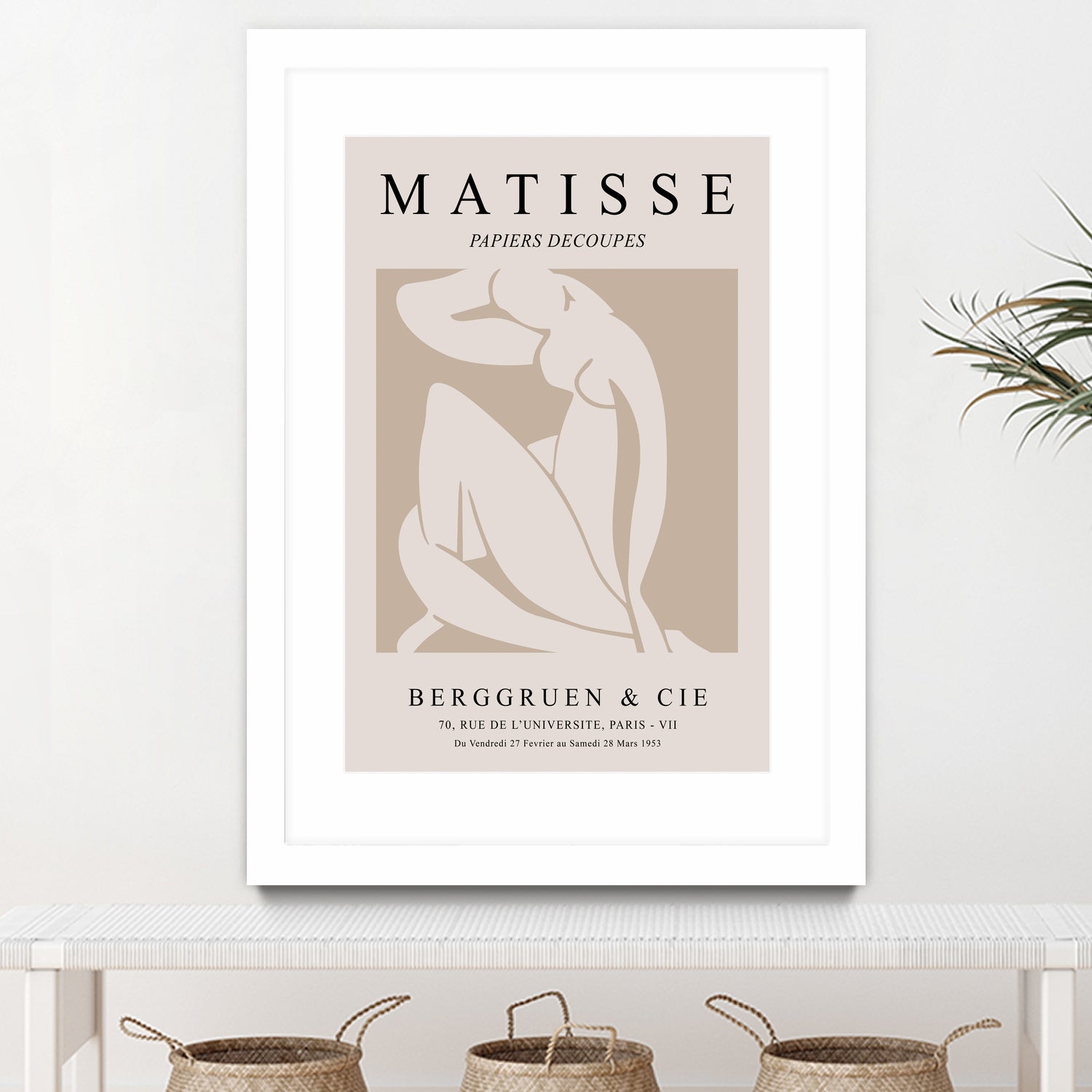 Nude Figure, Beige by M Studio on GIANT ART - beige