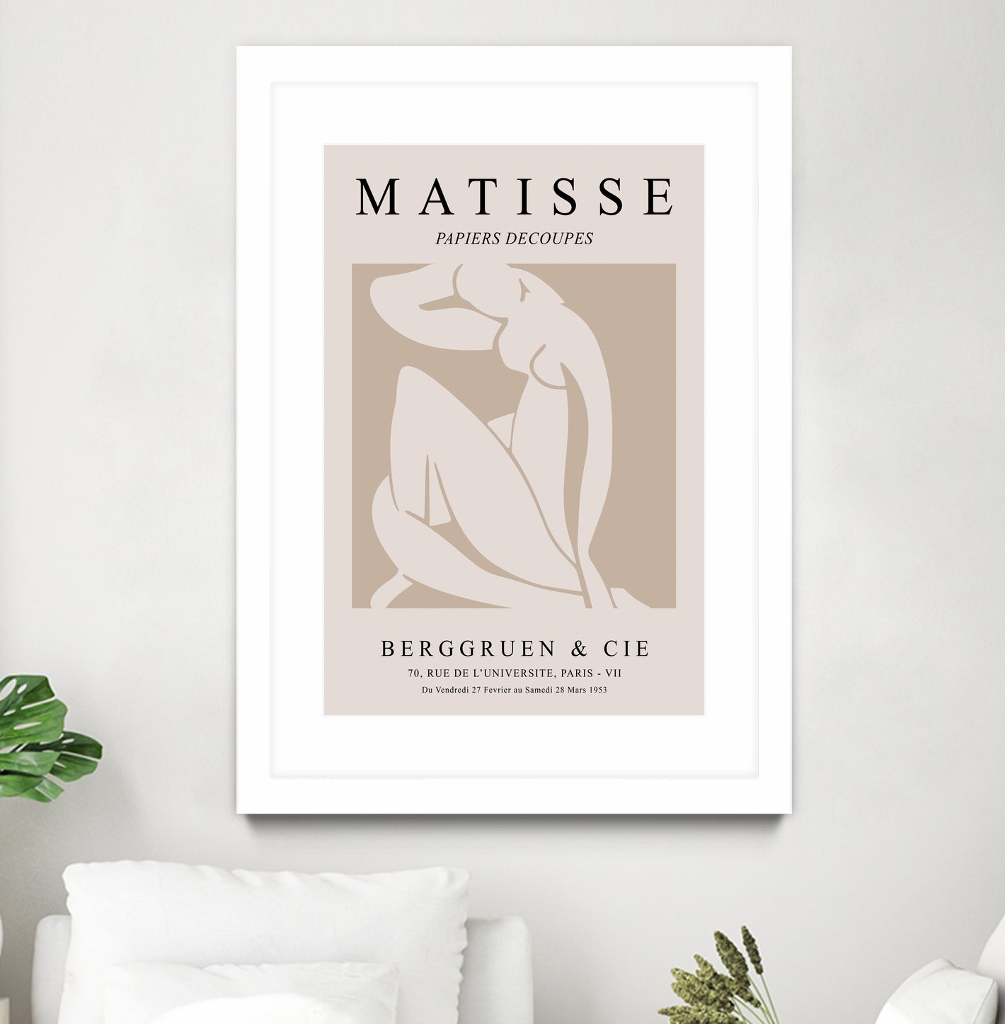 Nude Figure, Beige by M Studio on GIANT ART - beige