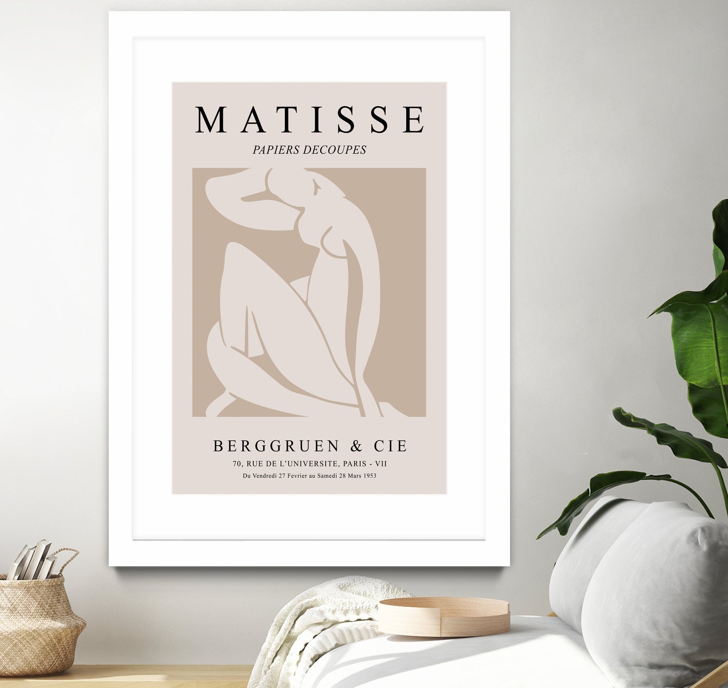 Nude Figure, Beige by M Studio on GIANT ART - beige