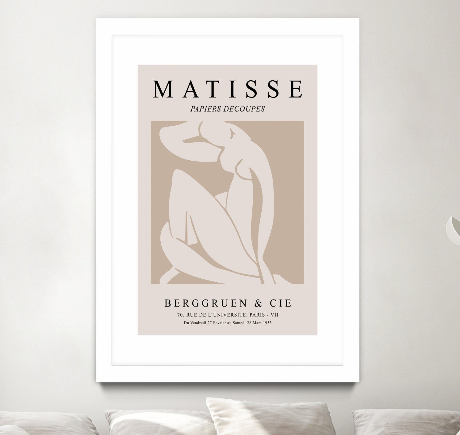 Nude Figure, Beige by M Studio on GIANT ART - beige