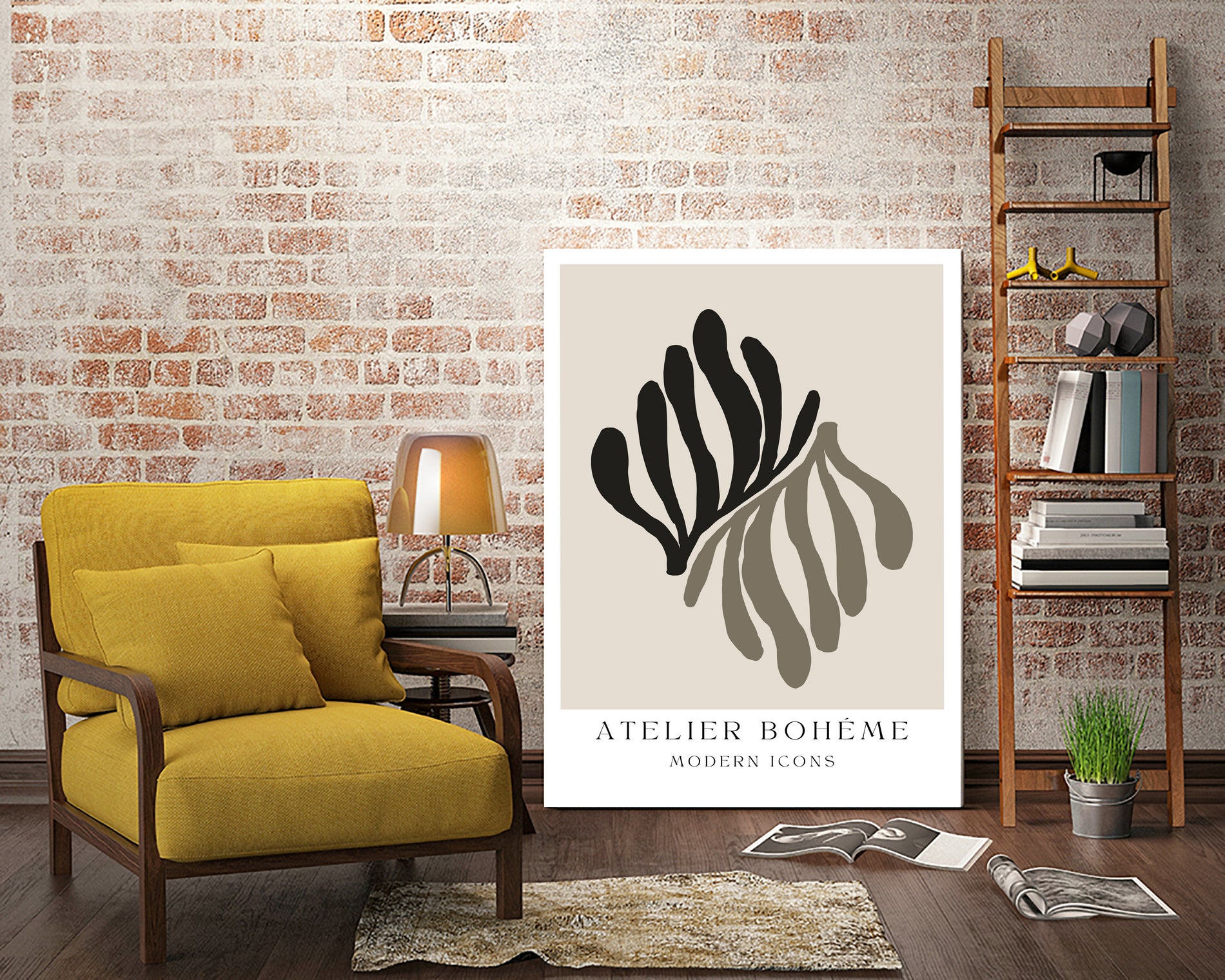 Atelier Bohème No.1 by M Studio on GIANT ART - beige scandinavian