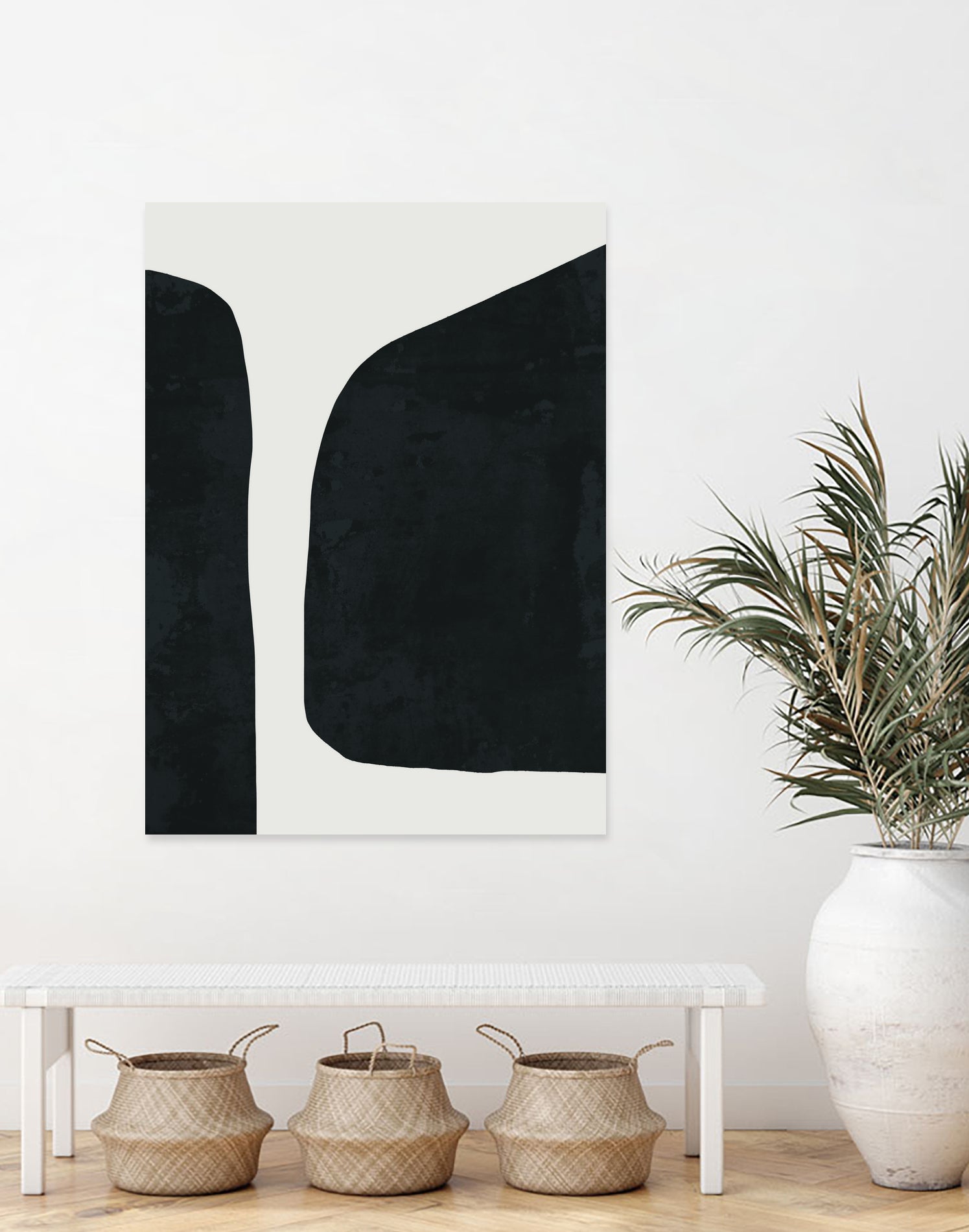Black Abstract  by M Studio on GIANT ART - black scandinavian