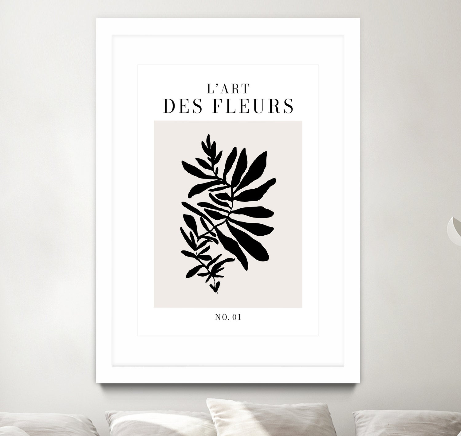 L'art des fleurs by M Studio on GIANT ART - beige flowers