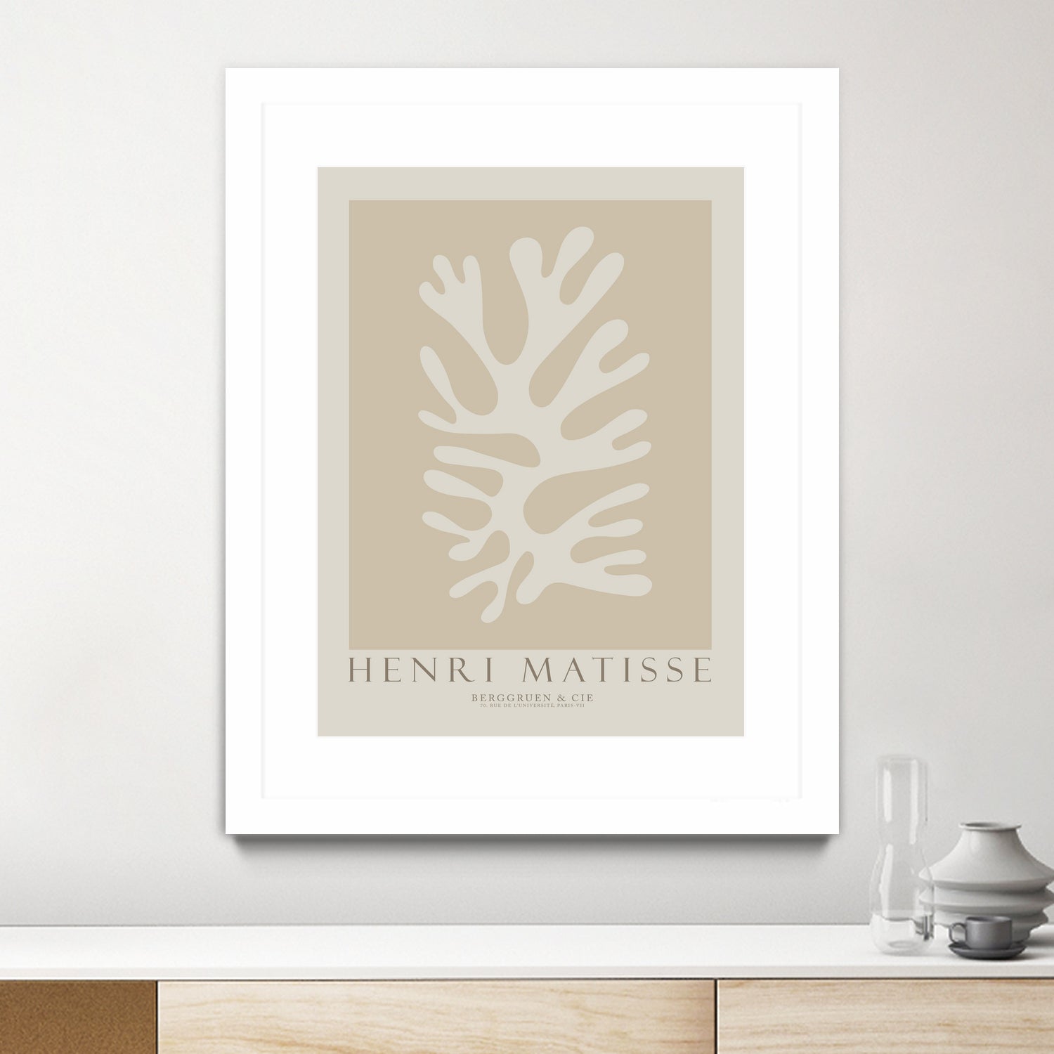 Cut Outs II by M Studio on GIANT ART - beige mid century