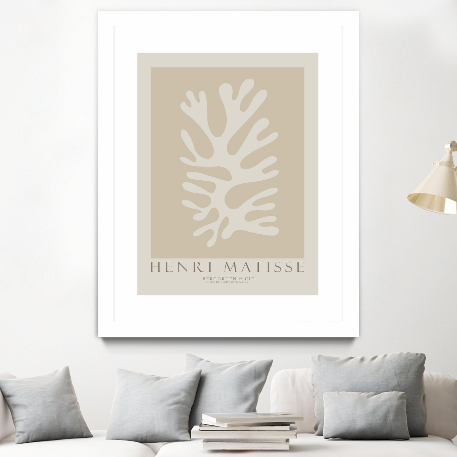 Cut Outs II by M Studio on GIANT ART - beige mid century
