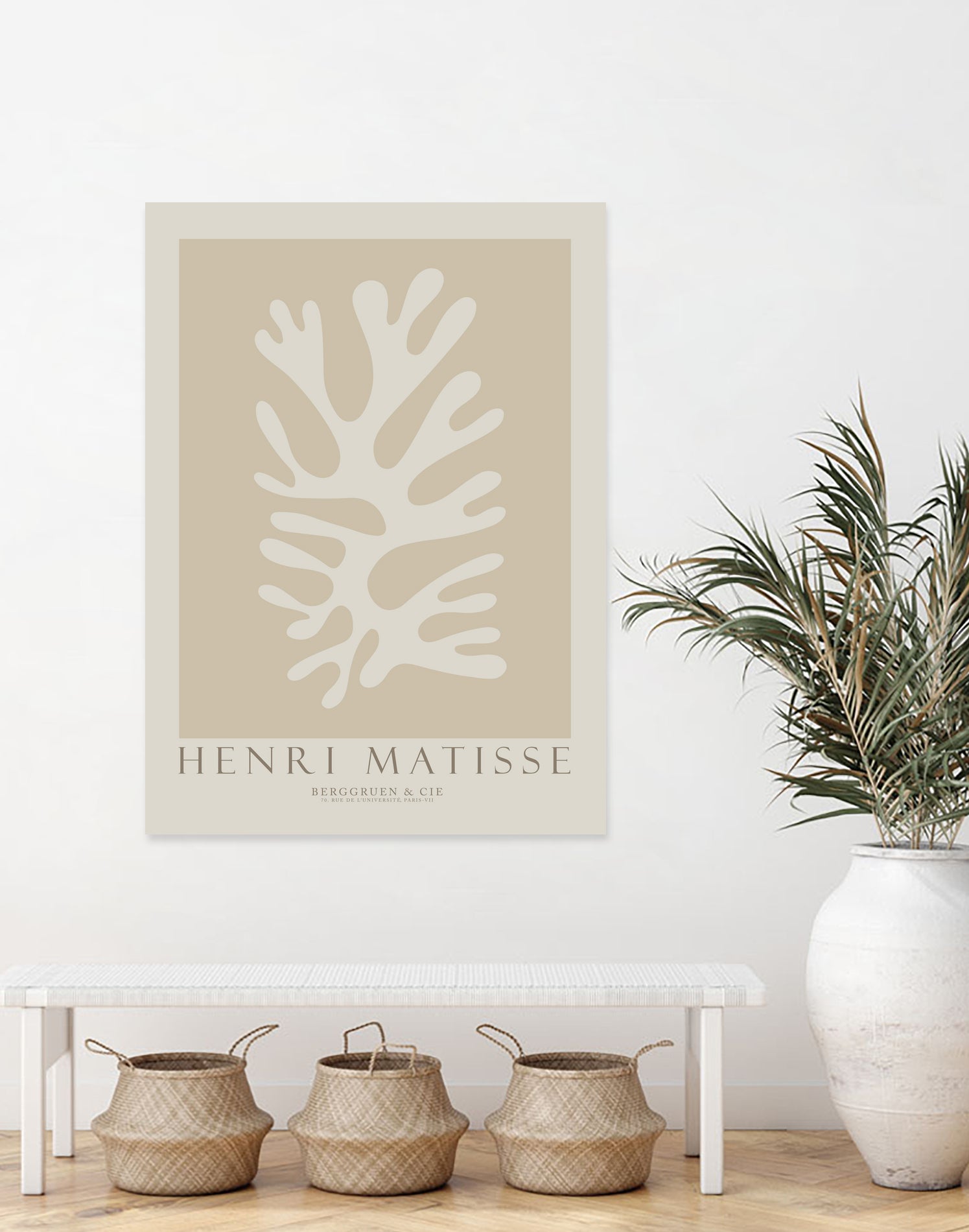 Cut Outs II by M Studio on GIANT ART - beige mid century