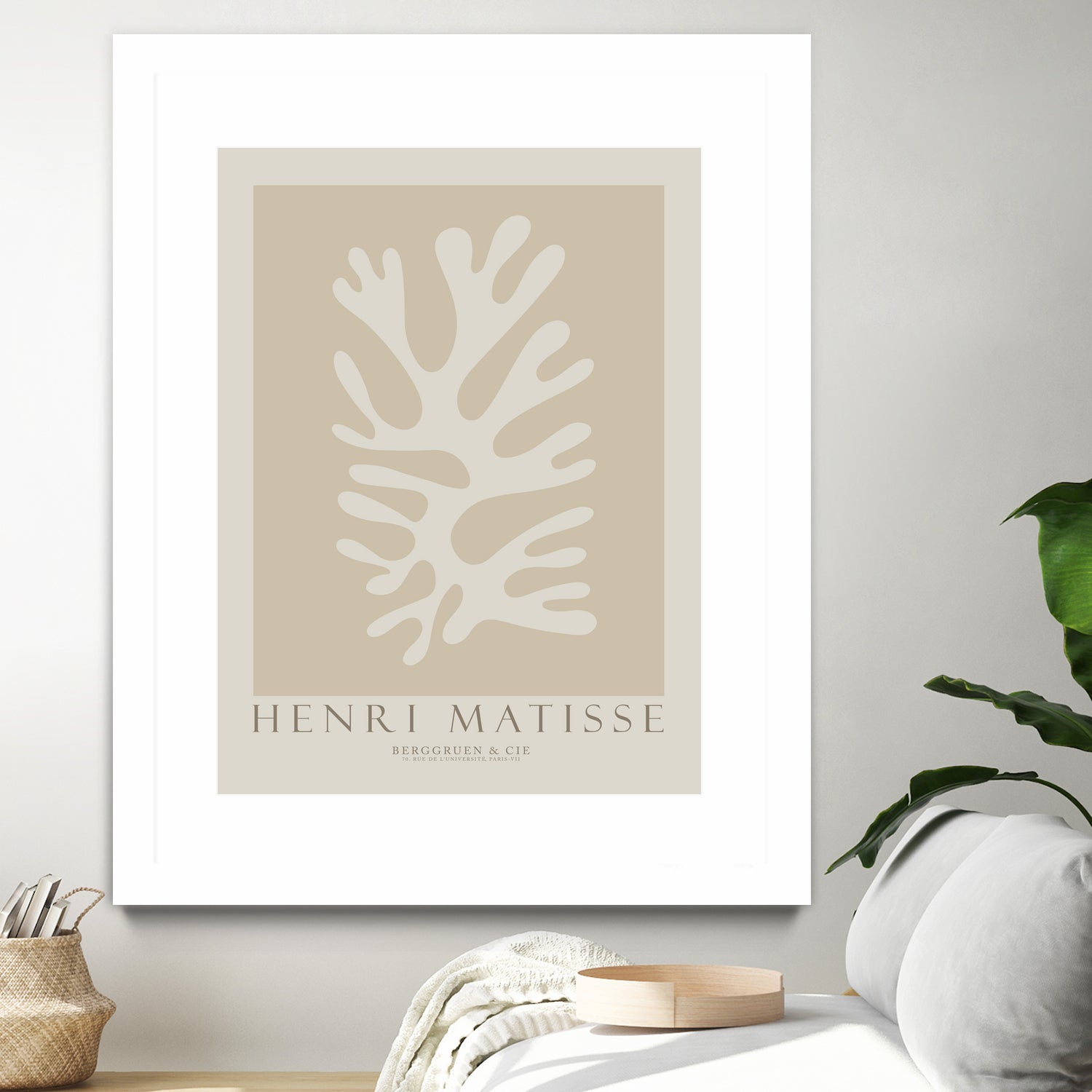 Cut Outs II by M Studio on GIANT ART - beige mid century