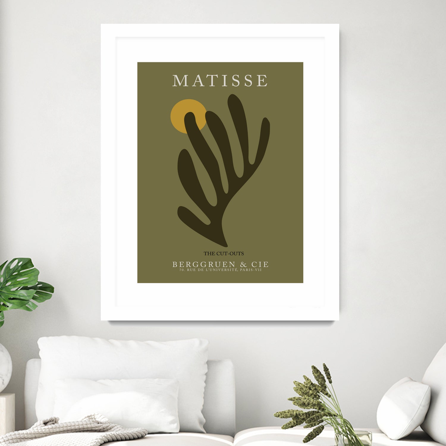 Cut Outs I by M Studio on GIANT ART - green mid century