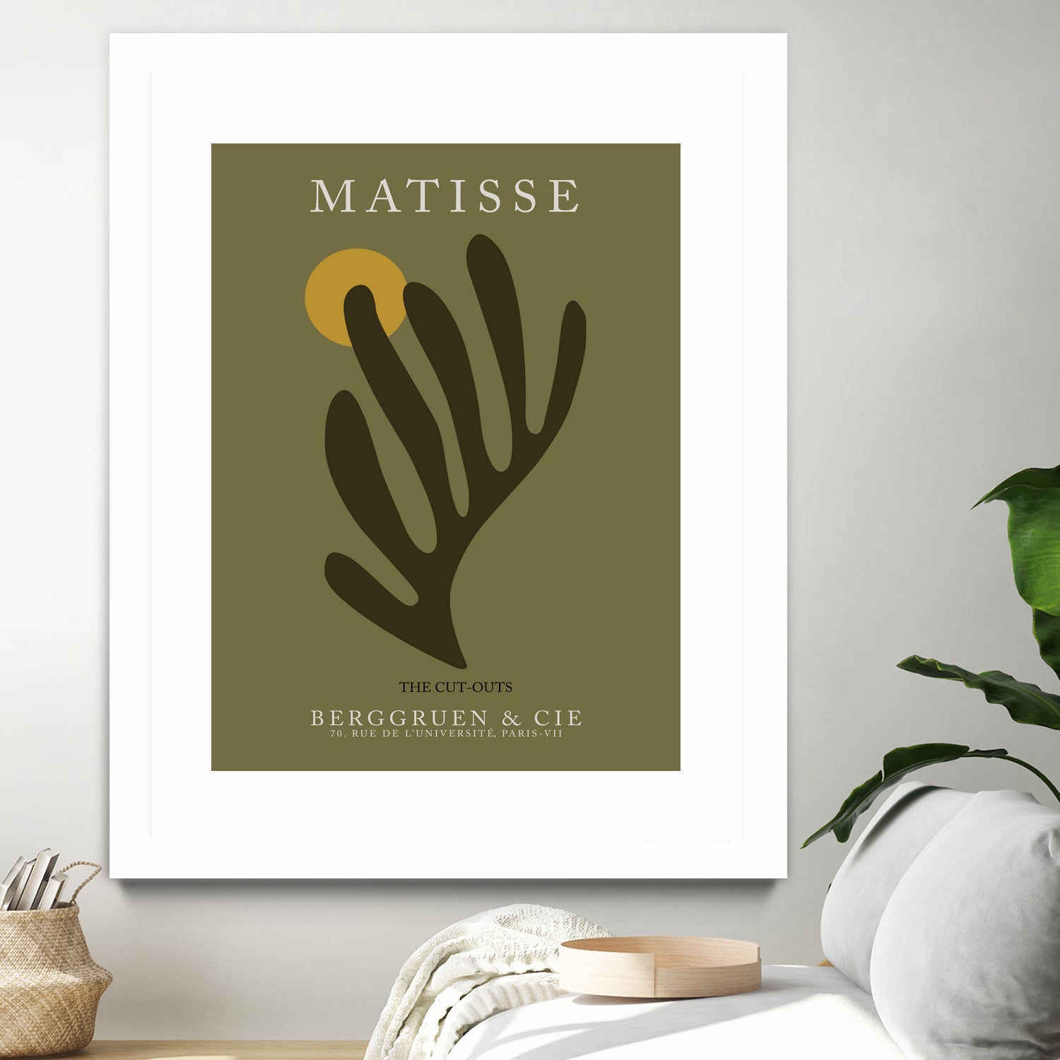 Cut Outs I by M Studio on GIANT ART - green mid century