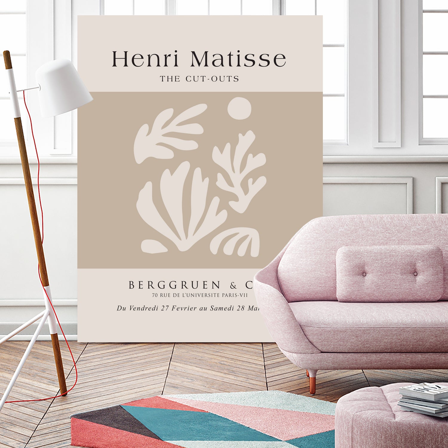 Papiers Découpés V by Clicart Studio on GIANT ART - beige mid century