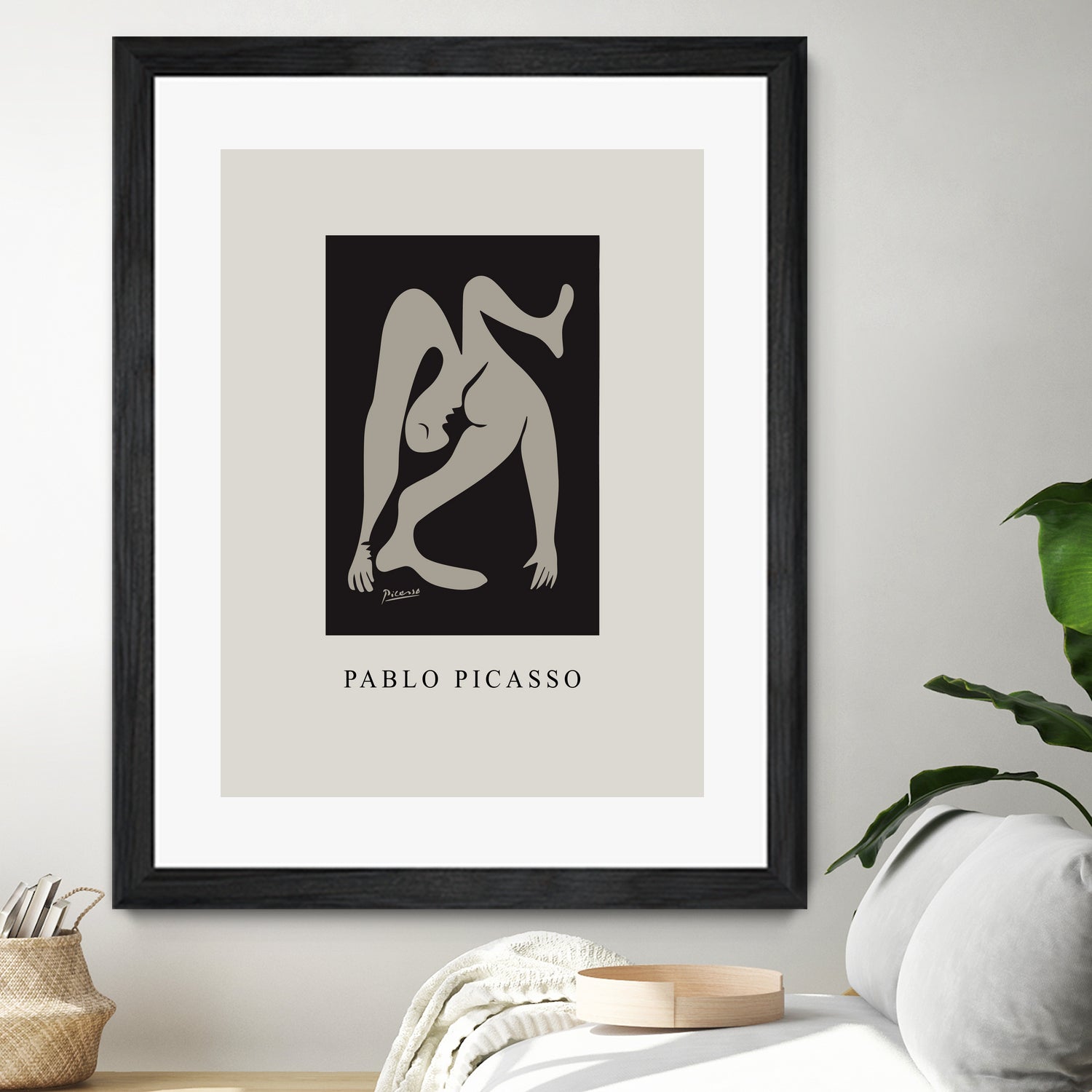 Pablo's Inspiration by M  Studio on GIANT ART - beige mid century