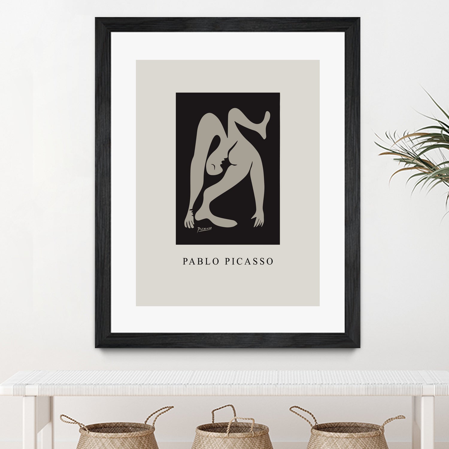 Pablo's Inspiration by M  Studio on GIANT ART - beige mid century