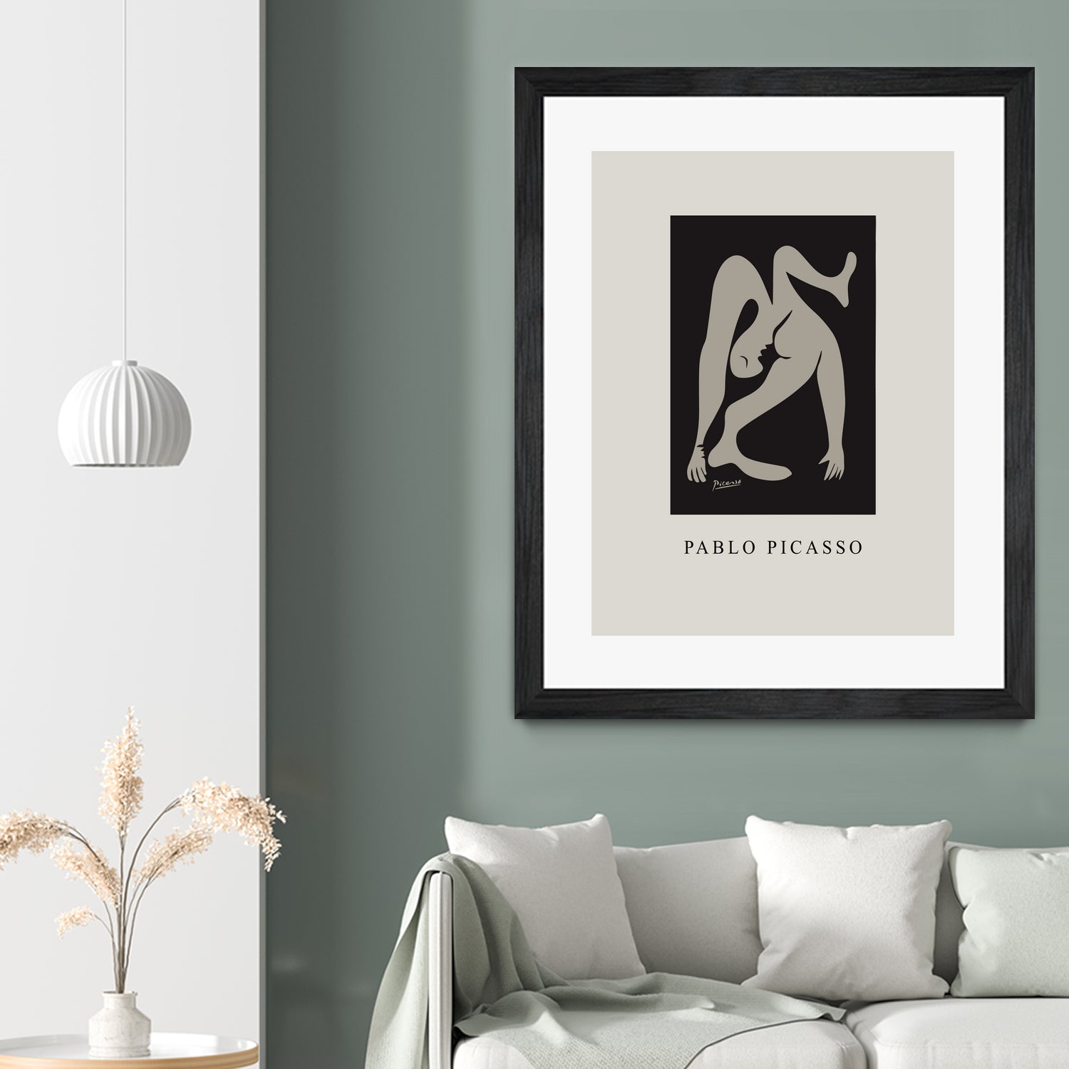 Pablo's Inspiration by M  Studio on GIANT ART - beige mid century