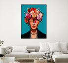 Frida's flowers by Clicart Studio on GIANT ART - red botanical frida kahlo
