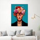 Frida's flowers by Clicart Studio on GIANT ART - red botanical frida kahlo