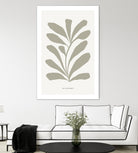 Floraison by M Studio on GIANT ART - beige scandinavian flowers