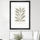 Floraison by M Studio on GIANT ART - beige scandinavian flowers