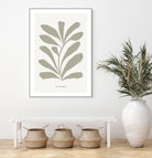 Floraison by M Studio on GIANT ART - beige scandinavian flowers