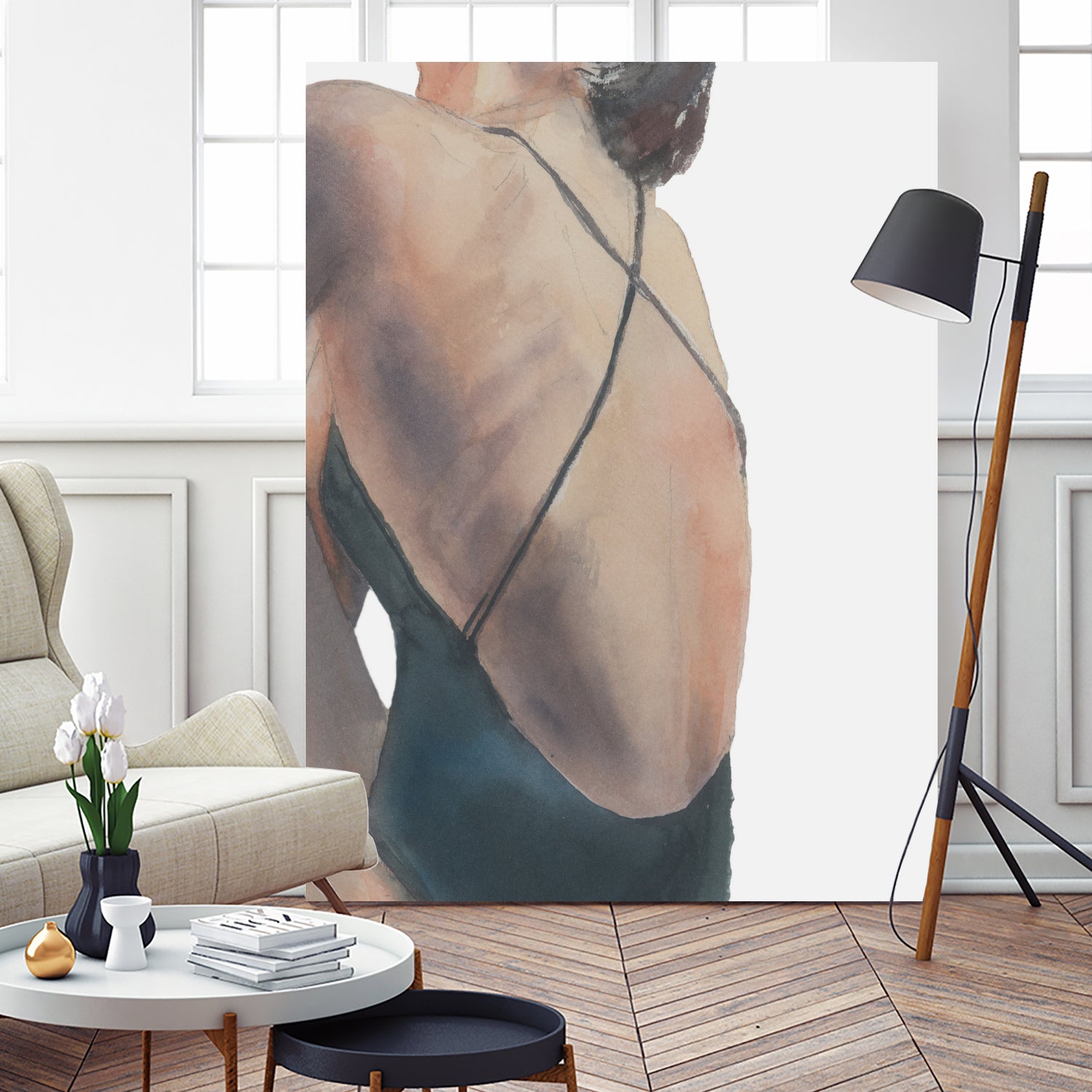 Le Dos by M Studio on GIANT ART - woman