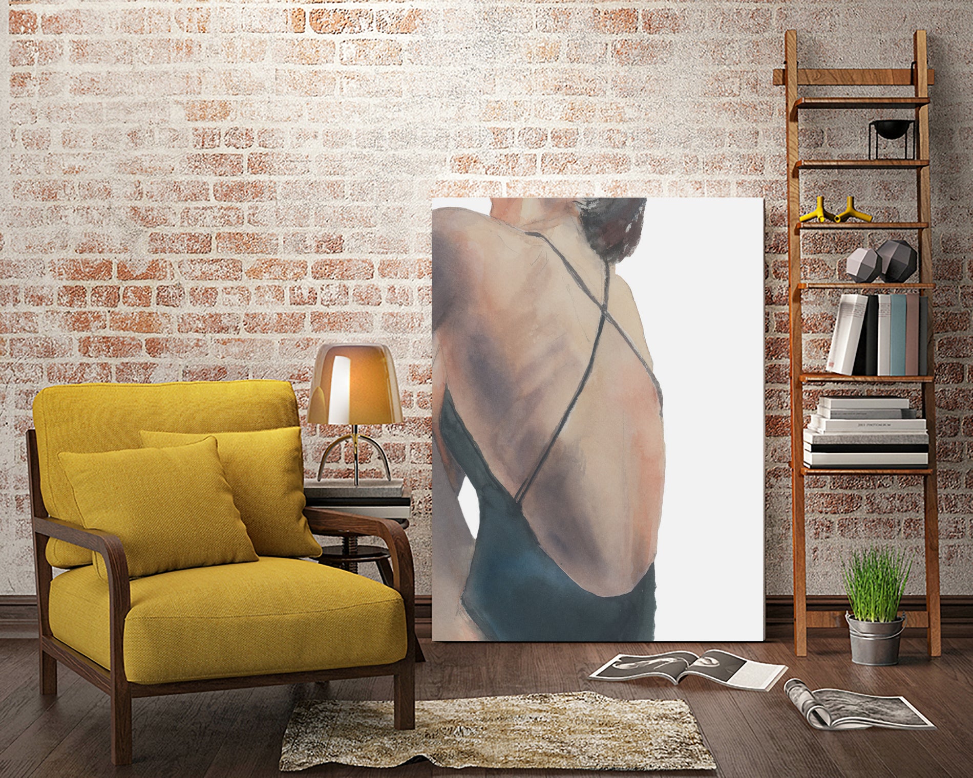 Le Dos by M Studio on GIANT ART - woman